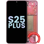 Samsung Galaxy S25 Plus Display + Frame - Coral Red SVP