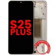 Samsung Galaxy S25 Plus Display + Frame - Pink Gold Soft Oled AM Plus
