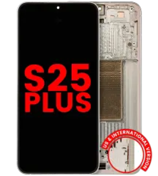 Samsung Galaxy S25 Plus Display + Frame - Pink Gold Soft Oled AM Plus