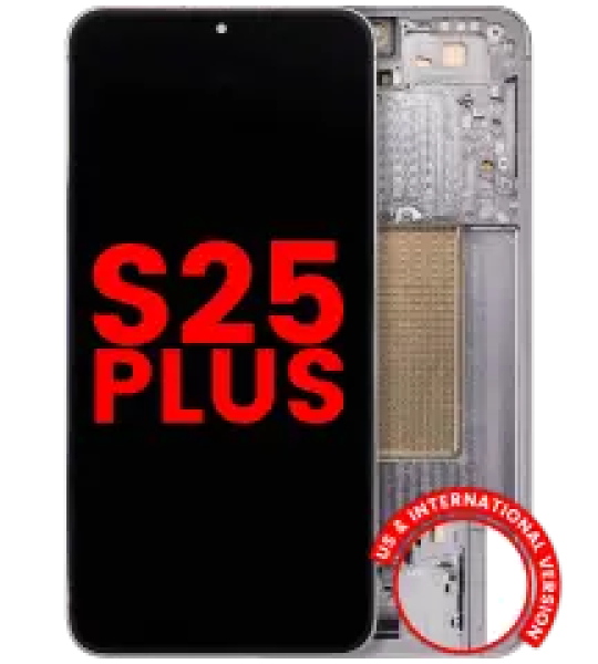 Samsung Galaxy S25 Plus Display + Frame - Silver Shadow Soft Oled AM Plus