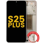 Samsung Galaxy S25 Plus Display + Frame - Pink Gold Refurbished