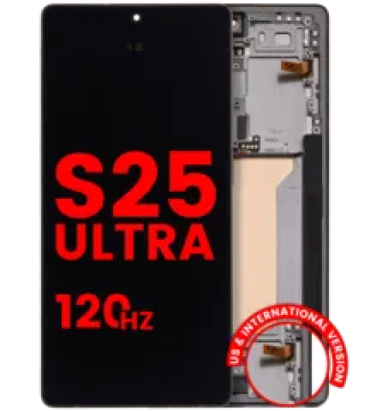 Samsung Galaxy S25 Ultra Display + Frame (120Hz) - Titanium Jetblack Soft Oled