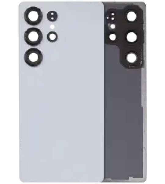 Samsung Galaxy S25 Ultra Back Cover with Lens - Titanium White Silver