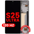 Samsung Galaxy S25 Ultra Display + Frame (120Hz) - Titanium White Silver Soft Oled AM Plus