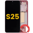 Samsung Galaxy S25 Display + Frame - Coral Red Refurbished