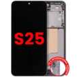 Samsung Galaxy S25 Display + Frame - Silver Shadow Soft Oled