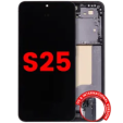 Samsung Galaxy S25 Display + Frame - Blue Black Soft Oled