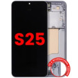 Samsung Galaxy S25 Display + Frame - Icy Blue Soft Oled