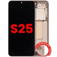 Samsung Galaxy S25 Display + Frame - Pink Gold Soft Oled