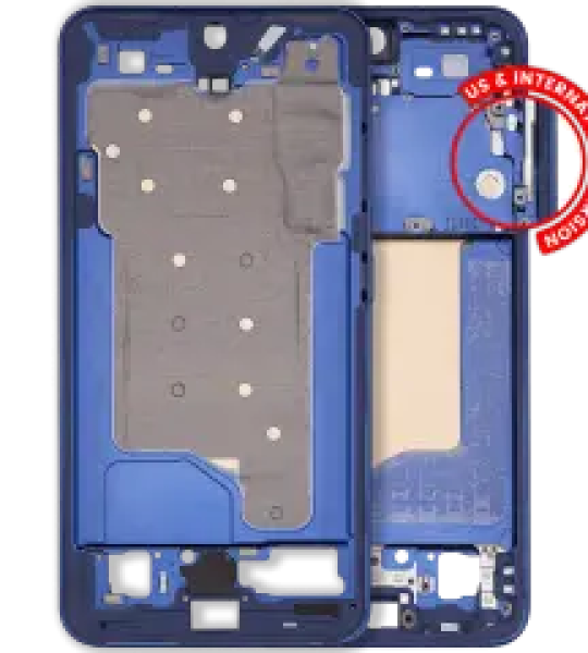 Samsung Galaxy S25 Mid-Frame Housing - Navy OEM-Equivalent