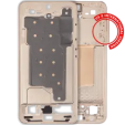 Samsung Galaxy S25 Mid-Frame Housing - Pink Gold OEM-Equivalent
