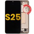 Samsung Galaxy S25 Display + Frame - Pink Gold Refurbished