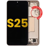Samsung Galaxy S25 Display + Frame - Pink Gold Refurbished