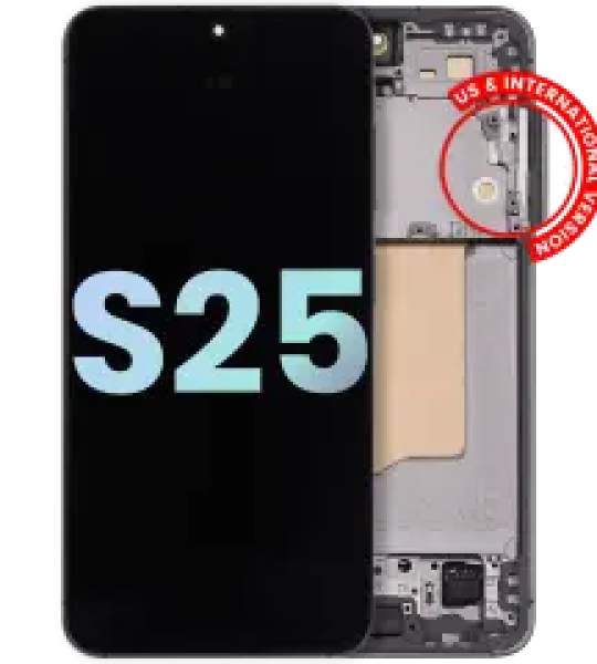 Samsung Galaxy S25 Display + Frame - Silver Shadow SVP