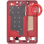Samsung Galaxy S25 Mid-Frame Housing - Coral Red OEM-Equivalent
