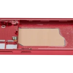 Samsung Galaxy S25 Mid-Frame Housing - Coral Red OEM-Equivalent