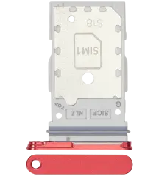Samsung Galaxy S25 / S25 Plus Dual Sim Tray - Coral Red OEM-Equivalent