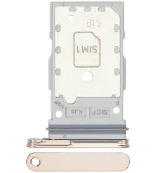 Samsung Galaxy S25 / S25 Plus Dual Sim Tray - Pink Gold OEM-Equivalent