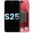 Samsung Galaxy S25 Display + Frame - Coral Red SVP