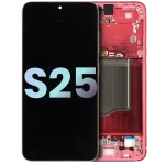Samsung Galaxy S25 Display + Frame - Coral Red SVP