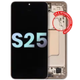Samsung Galaxy S25 Display + Frame - Pink Gold SVP