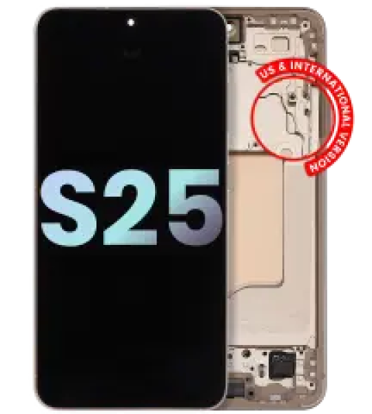 Samsung Galaxy S25 Display + Frame - Pink Gold SVP