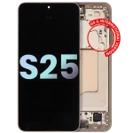 Samsung Galaxy S25 Display + Frame - Pink Gold SVP