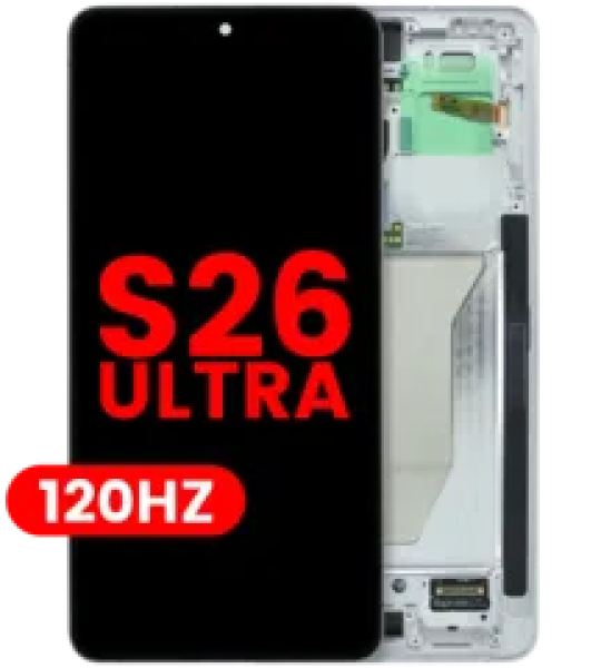 Samsung Galaxy S26 Ultra Display + Frame (120Hz) - White Soft Oled