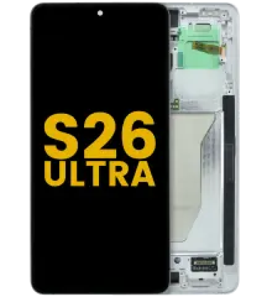 Samsung Galaxy S26 Ultra Display + Frame - White Refurbished