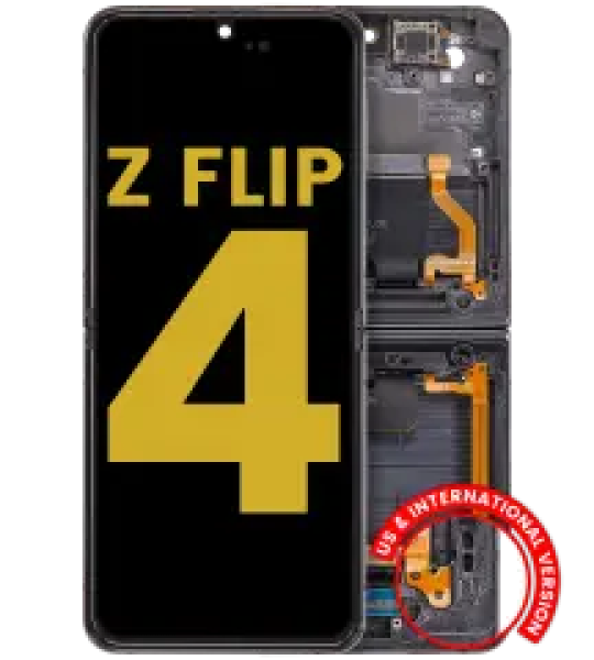 Samsung Galaxy Z Flip 4 5G Display + Frame (Main) - Graphite Refurbished
