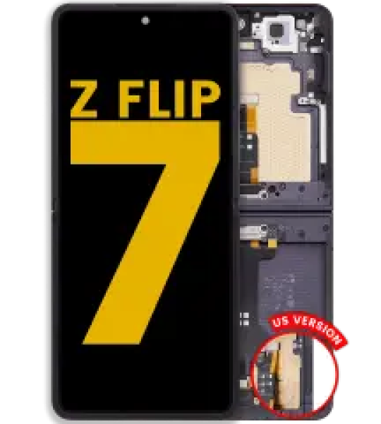 Samsung Galaxy Z Flip 7 Inner Display + Frame - Jet Black Refurbished