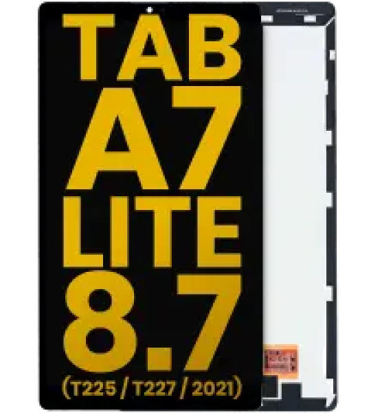 Samsung Galaxy Tab A7 Lite 8.7" (T225 / T227) (2021) (Cellular Version) Display (No Frame) - Black Refurbished