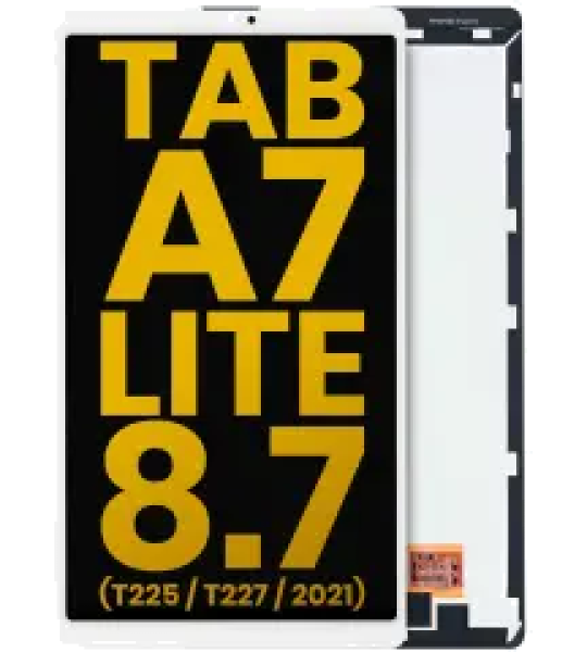 Samsung Galaxy Tab A7 Lite 8.7" (T225 / T227) (2021) (Cellular Version) Display (No Frame) - White Refurbished
