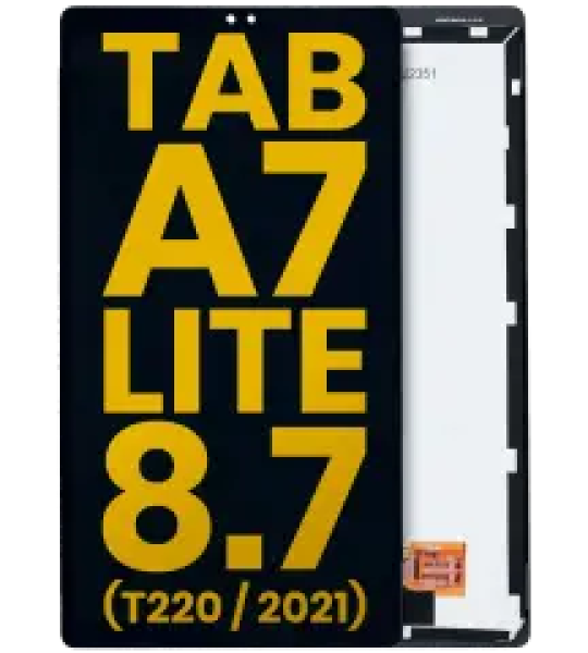 Samsung Galaxy Tab A7 Lite 8.7" (T220) (2021) (WiFi Version) Display (No Frame) - Black Refurbished