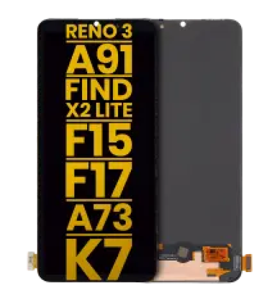 OPPO Find X2 Lite / Reno 3 / A91 / F15 / F17 / A73 4G / K7 5G Display (No Frame) Refurbished