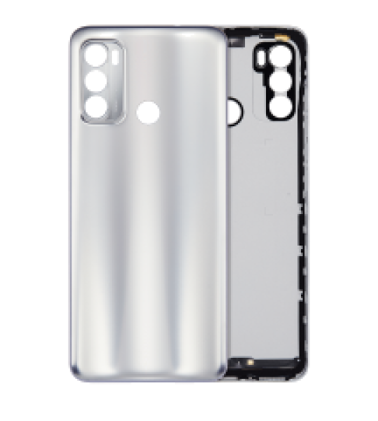 Motorola Moto G60 Back Cover Glass - Silver AM Plus
