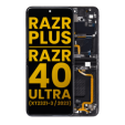 Motorola Moto Razr Plus / Razr 40 Ultra (2023) Display + Frame (Inner) - Infinite Black Refurbished