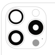Apple iPhone 15 Pro Back Camera Lens 3 Piece Set OEM-Equivalent
