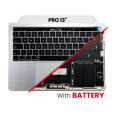 Apple Macbook Pro 13 (A1706) Top Case with Keyboard & Battery (US English) - Silver Pulled A