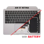 Apple Macbook Air 13 (A2179) Top Case with Keyboard and Battery (US English) - Silver Pulled B