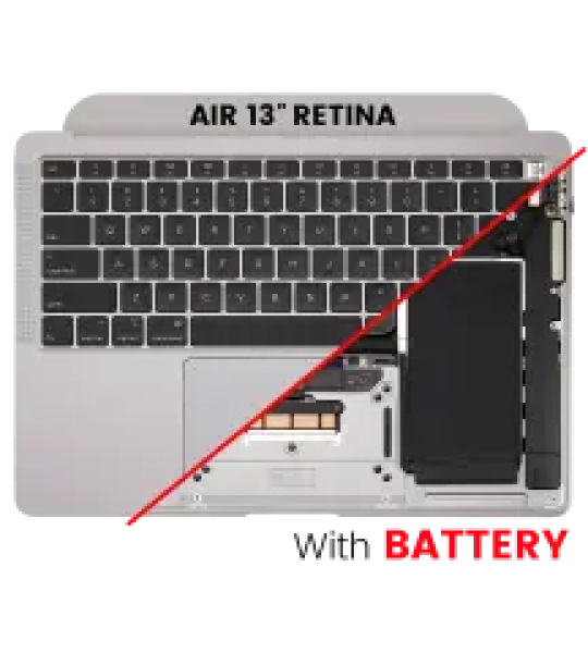 Apple Macbook Air 13 (A2179) Top Case with Keyboard and Battery (US English) - Silver Pulled B