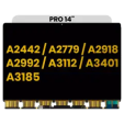 Apple MacBook Pro 14" (A2442 / A2779 / A2918 / A2992 / A3112 / A3401 / A3185) Display (No Frame) OEM-Equivalent