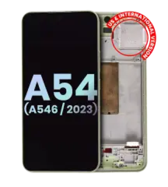 Samsung Galaxy A54 Display + Frame - Lime SVP