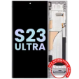 Samsung Galaxy S23 Ultra Display + Frame - Sky Blue / Lime SVP