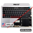 Apple Macbook Pro 13 (A1706) Top Case with Keyboard & Battery (US English) - Silver Pulled A