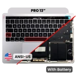 Apple Macbook Pro 13 (A1706) Top Case with Keyboard & Battery (US English) - Silver Pulled A