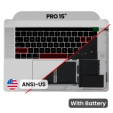 Apple Macbook Pro 15 (A1707) Top Case with Keyboard (US English) - Space Gray Pulled B