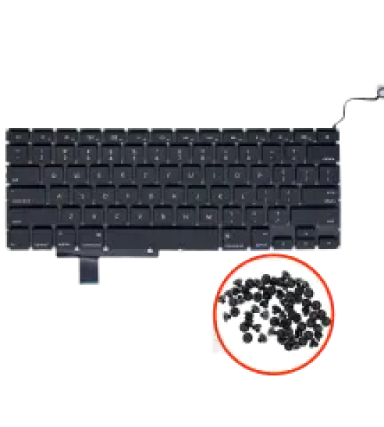 Apple Macbook Pro 17 (A1297) Keyboard with Backlight & Screws (US English) OEM-Equivalent