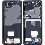 Samsung Galaxy S21 Ultra Mid-Frame Housing - Phantom Black OEM-Equivalent
