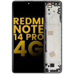 Xiaomi Redmi Note 14 Pro 4G Display + Frame - Midnight Black Refurbished
